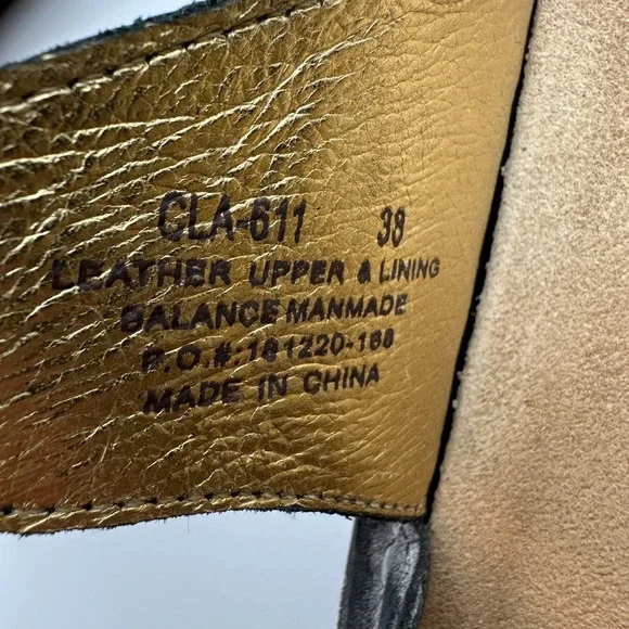 Alegria Floral Embroidered Clara Slides Sandals EU 38 US 7.5 Leather Slip Ons - Picture 10 of 16